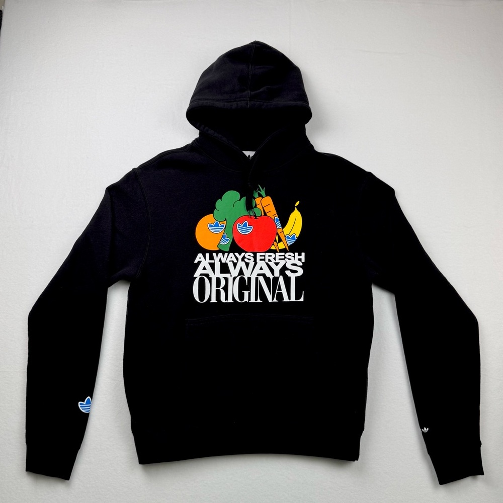 Adidas Black medium Always Fresh Always Original Hoodie (custom design on back)